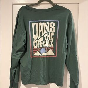 Vans Forest Green Graphic Long Sleeve